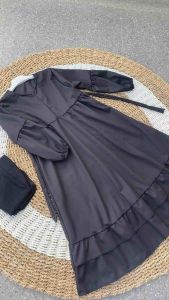 Gamis Anak Marwah usia 3-15th bahan toyobo fodu jilbab jersey / gamis manasik anak warna putih adem