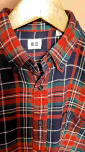Kemeja Flanel "Uniqlo" Original Second Size S