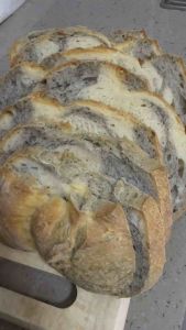 💯 Natural Yeast Black Sesame Swirl Sourdough (1R4-P11)