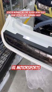 Toyota vellfire alphard AGH30 / Lexus LM V2 Rear roof top spoiler led lamp light 2015 - 2022 bodykit body kit lip skirt
