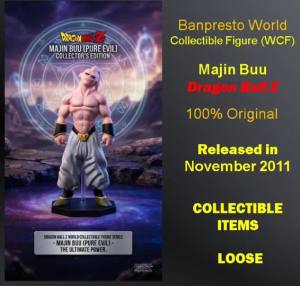 Banpresto World Collectible Figure (WCF) Majin Buu Dragon Ball Z 100% Original Released in November 2011 Collectible Items Loose