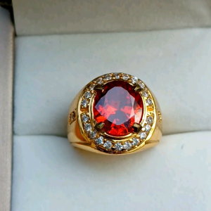 CINCIN BATU PAPARACA OVAL CUTTING MEWAH