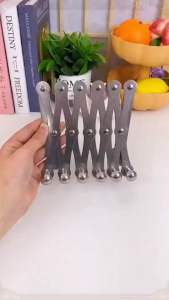 MJ88 Gantungan Baju Belakang Pintu Portable Rak Gantung Kamar Mandi Hook Pakaian Tas /Gantungan Baju Dinding Stainless Kapstock 6 Kait Cantolan Pakaian Serbaguna /Rak Gantungan Baju Fleksibel Gantungan Pintu Handuk Kamar Mandi Rak Gantungan