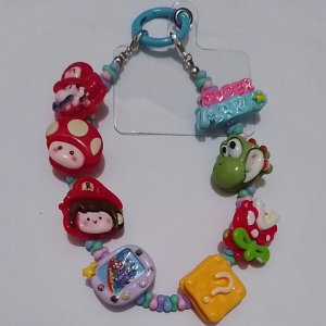 Gantungan hp/kunci/tas super mario
