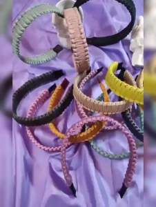 Bando Simpul Elastis 3cm / Bando Kepang Vintage / Bando Lilit Elegan / Bando Kain Tambang / Knot Braided Headband / BA5119