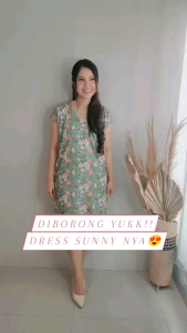 Dress Sunny Standart Ruffle Dress Viral Kekinian