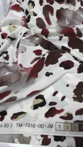 🍇 Vải Thun Lạnh Hoa Văn Loang Đỏ Nâu – Khổ 1m5 | Bán theo mét