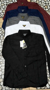 Paket Hemat 2PCS Cuma 50Ribu Kemeja Anak Laki Polos Lengan Panjang Usia 9 - 12 Tahun