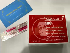 Cán dao mổ số 3 kèm 100 lưỡi dao thích hợp (dao 11)