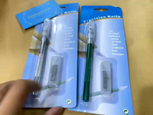 Bộ dao khắc đa năng Bút chạm khắc đồ thủ công 1 thân dao kèm 6 lưỡi dao khắc thay thế - 6in1