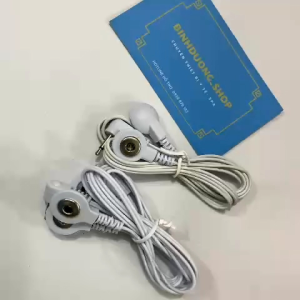 Dây massage điện xung dùng miếng dán điện cực dạng nút bấm binhduongshop