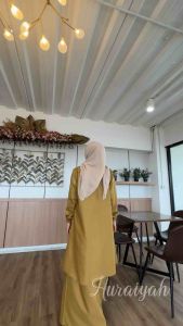 ss syakira gamis kerja HURAIYAH dress ASN pdh pL pemda pegawai kantoran muslimah kurung melayu malysia seragaman instansi lapangan busui