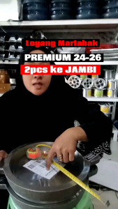 Loyang Martabak Manis Bangka PREMIUM 16kg 24-26 ANTI LENGKET Bahan Corr Besi Baja