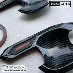 Cover Outer Pintu Cover Pengaman Pintu Daihatsu Sigra Carbon Glossy