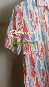 KEMEJA MOTIF PANTAI PRIA LENGAN PENDEK MOTIF LENGKAP BAHAN ADEM DAN LEMBUT COD TERBARU TERLARIS