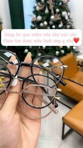 Kính tròn nhựa lõi kim loại dành cho cả nam và nữ 23014A