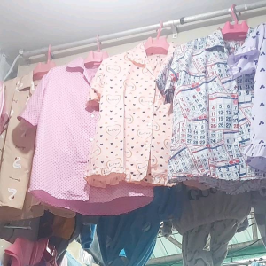 ชุดบริโภคชุดนอนผู้ใหญ่ สำหรับผู้ใหญ่ แค่นอนแขนสั้นขาสั้นผ้าอองฟอง