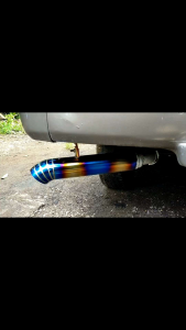 TITANIUM DIESEL PIPE STAINLESS STEEL THAI CONCEPT MUFFLER TIP UNIVERSAL CAR Exhaust Pipe