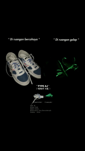 ORIGINAL Shoelaces/tali sepatu glow in the dark by daad.co " Type AJ "