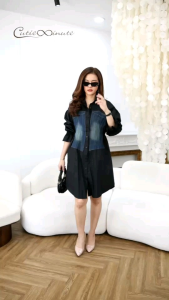 เดรสCotton %เกรดพรีเมียม ดีเทลงานแต่งผ้ายีนส์ฟอกที่ช่วงตัวสวยมากค่ะ ด้านหลังดึงยางสม๊อกเข้ารูปให้ดูสวยงาม เดรสเชิ้ตทรงคลาสสิค ใส่แล้วสวย เรียบหรูเทห์สุดสุดค่ะ มี 4 สี ดำ ชมพู เขียว ขาว