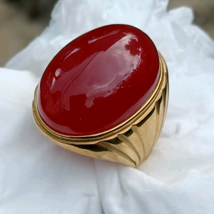 CINCIN BATU RED BARON JUMBO RING TITANIUM