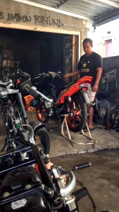 KNALPOT FIZ R FORCE ONE STANDAR RACING TAMENG BY WENZ MUFFLER