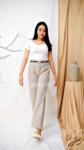 Oro Pants celana wanita Highwaist anti kusut celana kekinian