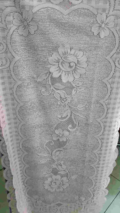 Taplak meja ruang tamu/cod taplak meja tamu/taplak meja Renata 50x100cm renda polos/Taplak meja kaca/Taplak meja kayu/Taplak meja tamu terbaru