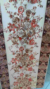 Obral Taplak Meja Ruang Tamu Persegi Panjang 50x110cm Bayar di Tempat Taplak Meja Ruang Tamu Motif Bunga Cantik 3D Anti air/Waterproof