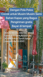 Paket Kaos Polos Anak Distro: 4 Setelan Kaos Disyro Anak