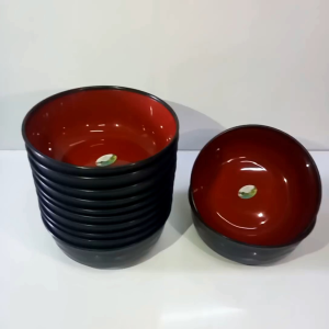 12 pcs / 6 pcs mangkok ramen plastik foodgrade mangkok viral ukuran 6 Inc