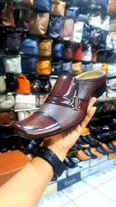 Sepatu Sandal Selop Pria Bustong Kulit Sapi Asli seri B6015