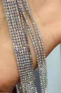 1m dây đá pha lê lấp lánh làm phụ kiện handmade