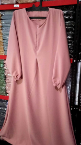 Gamis abaya hitam / dress remaja / gamis wolfis murah