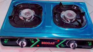 Bếp Biogas/ Bếp đôi sử dụng khí Biogas/ Bảo hành chính hãng