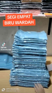 HIJAB SEGI EMPAT WOLFIS PREMIUM BIRU WARDAH