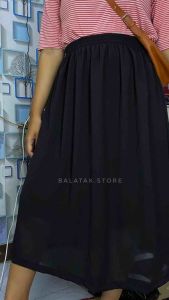 ROK MIDI CERUTY BABYDOLL PREMIUM TERBARU TERMURAH TERLARIS KOREA STYLISH TRENDY POLOS BASIC WANITA TERBARU (LB 154 cm) terlaris