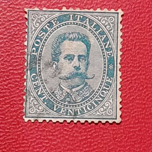 Prangko Italia Kuno Tua Jadul King Umberto I USED