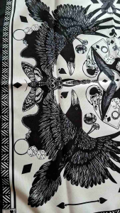 Original Product Bandana Slayer Scraft Multifungsi kualitas premium motif black crow