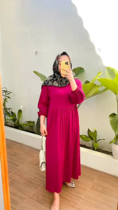 Dress Balena Polos Jumbo Terlaris dan Termurah