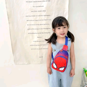 Túi đeo chéo túi bao tử cho bé in họa tiết hoạt hình dễ thương