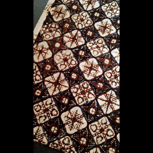 Kain Jarik Batik Cap Sogan Jogja Motif Ceplok Sawut Biron