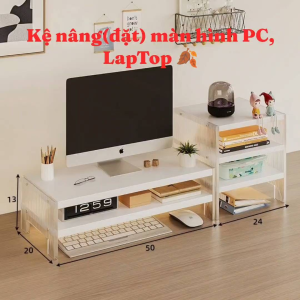 Giá đỡ bàn làm việc cho máy tính có kệ sách