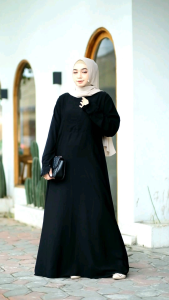 EXCLUSIVE JETBLACK / GAMIS JETBLACK LEUWITEX / ABAYA HITAM / GAMIS SPECIAL HITA/ GAMIS WARNA HITAM GAMIS JETBLACK PREMIUM / GAMIS / REAL PICT / GAMIS HITAM PEKAT / ABAYA SYARI / GAMIS MUSLIMAH / GAMIS SYARI