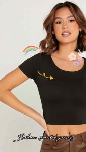 Alwa Atasan Crop Baju Crop Wanita Korean Crop Top Tshirt / Atasan Wanita 056 (XS-XL)