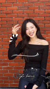 Sabrina Atasan Long Sleeve Crop Top 051 (Size XS-XL)