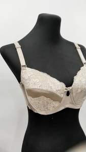 AVON MARINELLA FULL CUP LACE BRA (BLACK & NUDE)