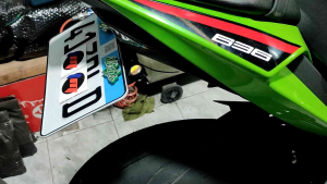 KAWASAKI ZX6R PLATE ELIMINATORTAIL TIDY 2019-2025 Foldable