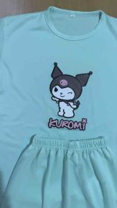 Setelan Anak Kuromi / Baju Setelan Anak Perempuan Viral / Setelan Anak Karakter Sanrio Viral / Kuromi Kedip