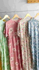NIQI AZURA BEST SELLER Daster Rayon Motif Premium Kancing Daster Busui Friendly Home Dress Wanita Daster Kualitas Premium Baju Tidur Piyama Pajamas